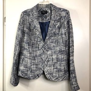 Serrani Italy Blue Tweed Blazer - Sz 12